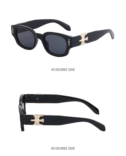 Punk Soaring Eagle Sunglasses Men 2026 Luxury Brand Designer Fashion Rectangle Sun Glasses For Women Steampunk Shades Eyewear
