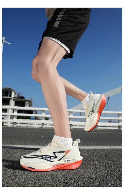 Running Shoes Carbon Plate Specialty Marathon Men's Sports Breathable Lightweight Women's Comfortable Athletic Non-slip Sneakers