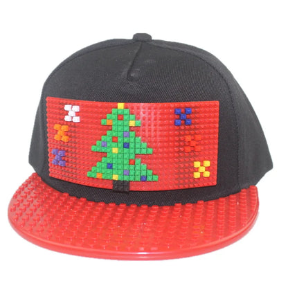 Șepci de baseball cu imprimeu cartoon patchwork, blocuri DIY, șepci snapback, șepci hip-hop pentru bărbați și femei, șepci detașabile cu pixeli, șepci „dad hats”, pentru copii și adulți