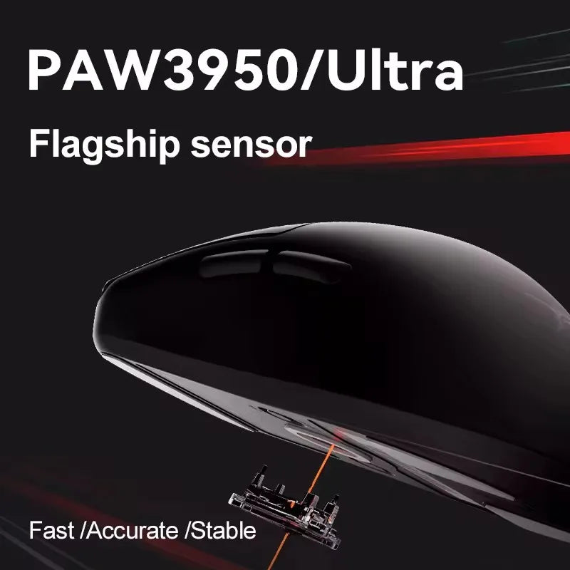 ATK BlazingSky F1 Extreme vezeték nélküli gaming egér, PAW3950 Ultra, két üzemmód, 8000Hz, 35g, könnyű e-sport FPS egér