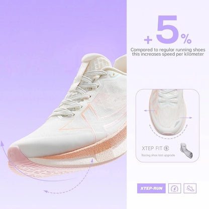 Xtep 2000km 5.0 Running Shoes Women Resistant Durable Combat Wear Resistant Lightweight Sneakers New Arrival 874118110024