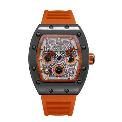 Luxury Men’s Quartz Wristwatch Hollow Design Trend None Machine Automatic Quartz Hollow Luminous Waterproof Men's Watch for Man