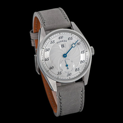 Sugess Mens Watch Automatic ST1721 Movement Aventurine Mechanical Wristwatches Hardlex Glass Fashion Simple Business Clock S451