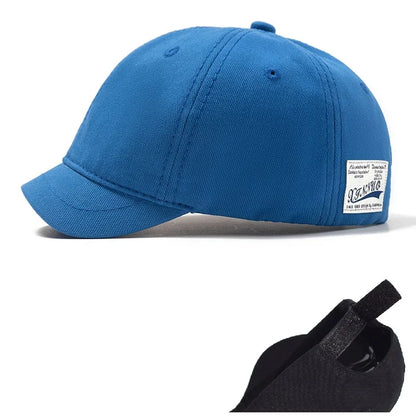 Nagy fejméretű, hátul zárt, 5 cm-es rövid karimájú baseball sapka férfiaknak, hálós, testre szabott sapkák, rugalmas, teljesen zárt sapkák, 56–60 cm, 61–65 cm
