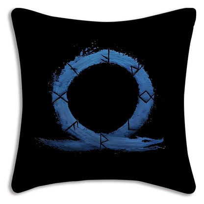 Pillow Covers Cartoon Game G-God of War R-Ragnaroks Sofa Decorative Home Double-sided Printing Short Plush Cute Cushion Cover