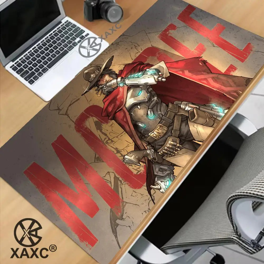Large Game Overwatch Mouse Pad Kawaii XXL PC Computer Desk Mat Gamer Office Carpet Keyboard Table Gaming Accessories Mousepad XAXC