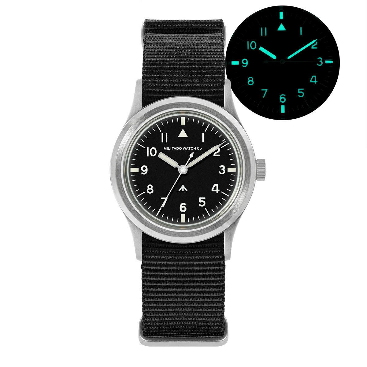 Militado New Ml14 Quartz Watches Man VH31 Sweep Movement K1 Or Sapphire 100M Waterproof Luminous 36Mm Vintage Military Watches