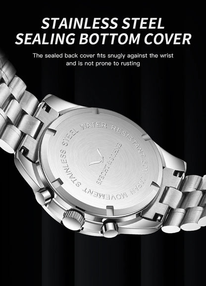 New 007 Specht&Sohne Sports Watches for Men Top Brand Luxury Steel Wrist Watch Fashion Japan VK68 Chronograph