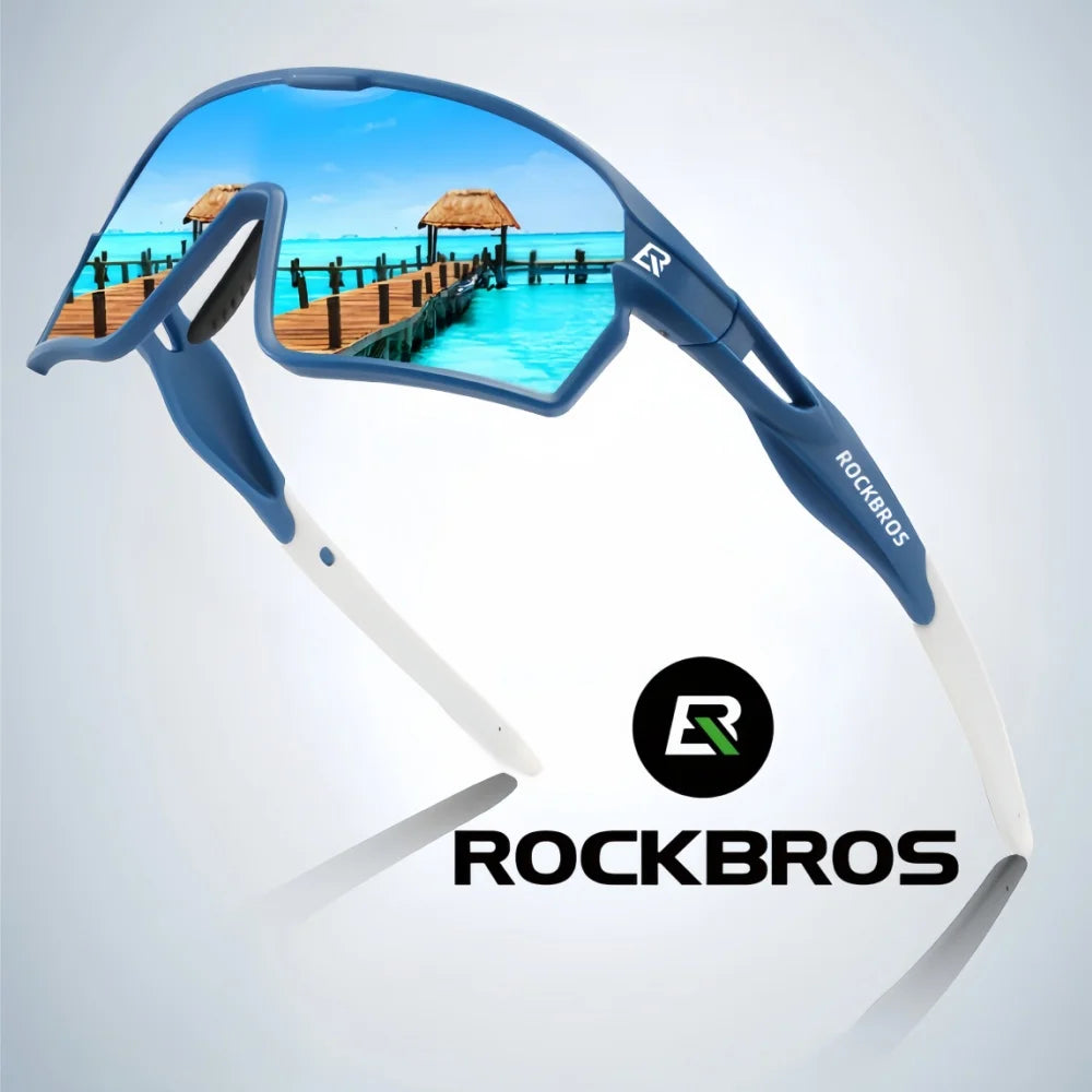 ROCKBROS Cycling Polarized Glasses MTB Road Bike Sunglasses UV400 Bicycle Sun Protection Light Unisex Bike Sports Equipment