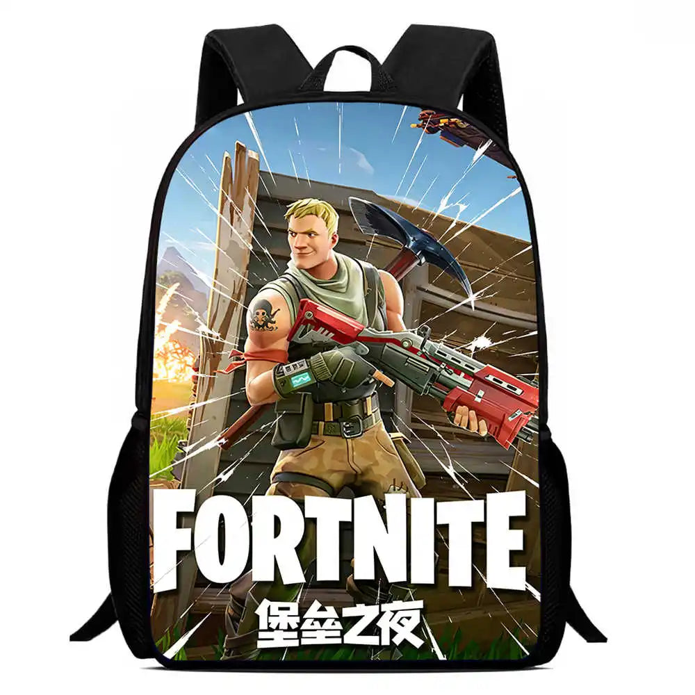 Children's student Fort-nite cartoon boy and girl large capacity backpack