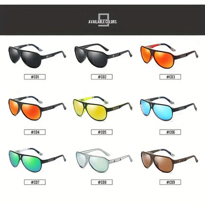 DUBERY Polarized UV400 Protection Sunglasses For Men And Women 9 Colors Model 163