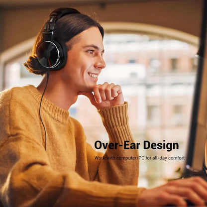 OneOdio Pro-10 Studio Monitoring Headphones – Wired HiFi Over-Ear Headset with 50mm Drivers, Deep Bass & Professional Audio