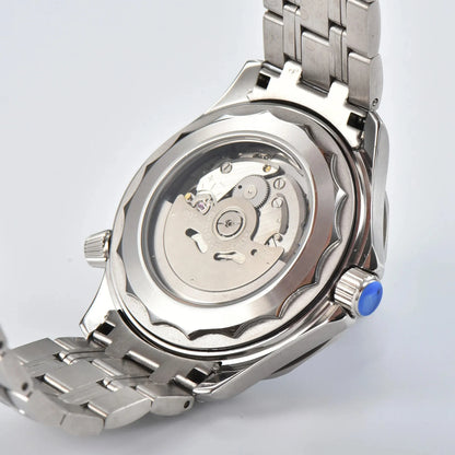 DWAYNE CAMPBELL Top-Luxus-NH35-Automatikuhr für Herren, mechanisch, Keramiklünette, wasserdichte klassische Business-Armbanduhr