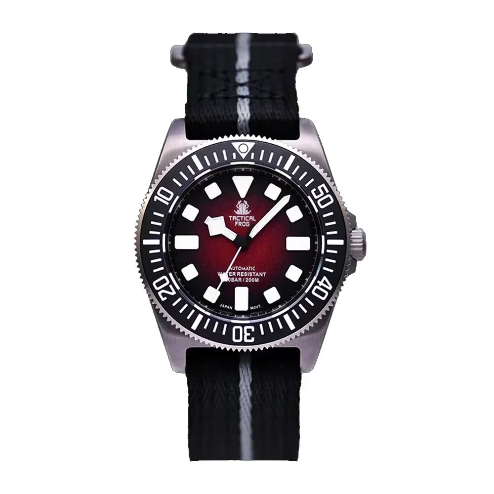 Tactical Frog FXD V4 Mechanical Watch NH35 Automatic Movement Titanium Mens Watches 200m Waterproof Sapphire Luminous 42mm Watch