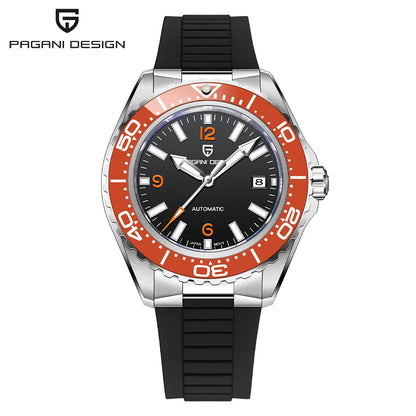 Pagani Design Top Brand New Men's Mechanical Watch Luxury Sapphire Stainless Steel 100m Waterproof Ceramic Bezel Automatic Watch