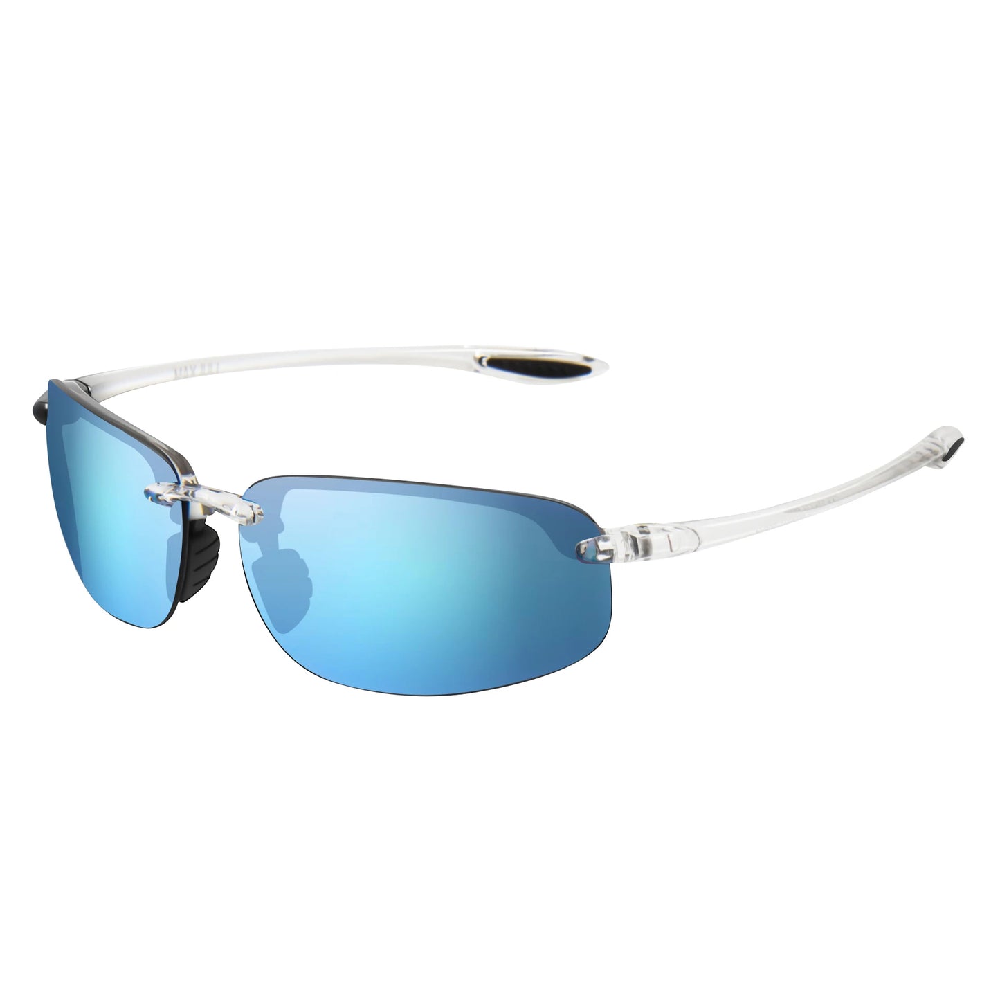 JULI Sports Sunglasses for Men Women TR90 Rimless Frame UV400 Protection for Cycling Running Fishing Baseball Driving 8001