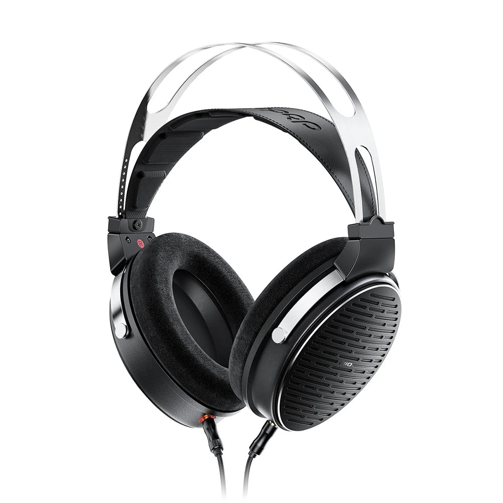 Auscultadores FiiO JT3 Over-Ear com Fio e Design Aberto, Driver Dinâmico de 50mm HiFi, Cabo Amovível