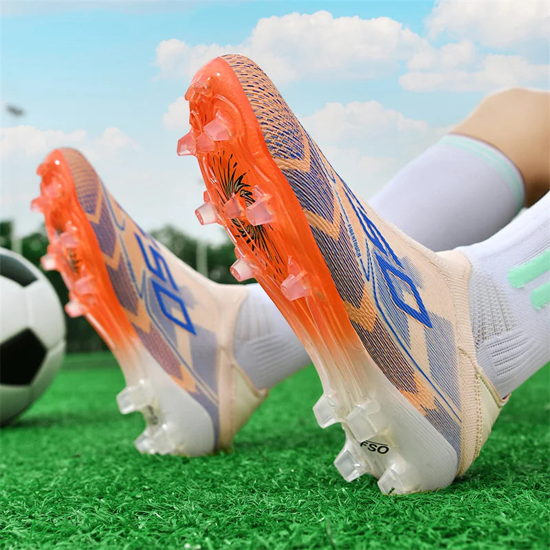 New Men Soccer Shoes Match Indoor Hot-selling Outdoor Football Boots Grass Cleats High-top Futsal Sneakers Non-Slip High-quality
