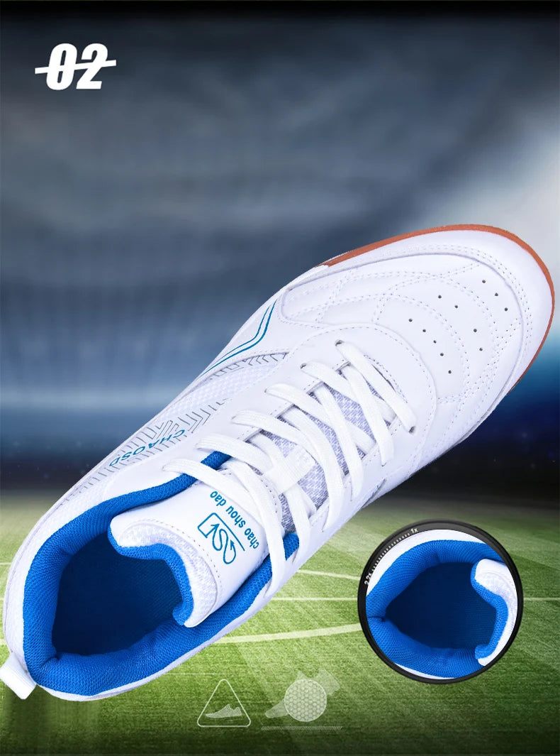 Professionelle fodboldstøvler til mænd, skridsikre futsal-træningssko, slidstærke, ultralette sneakers til udendørs og indendørs brug, unisex