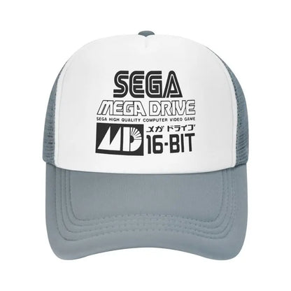 Sega Mega Drive Mesh Baseball Cap Unisex Hip-Hop Snapback Caps Summer Breathable Sun Visor Hat Trucker Adjustable Hats