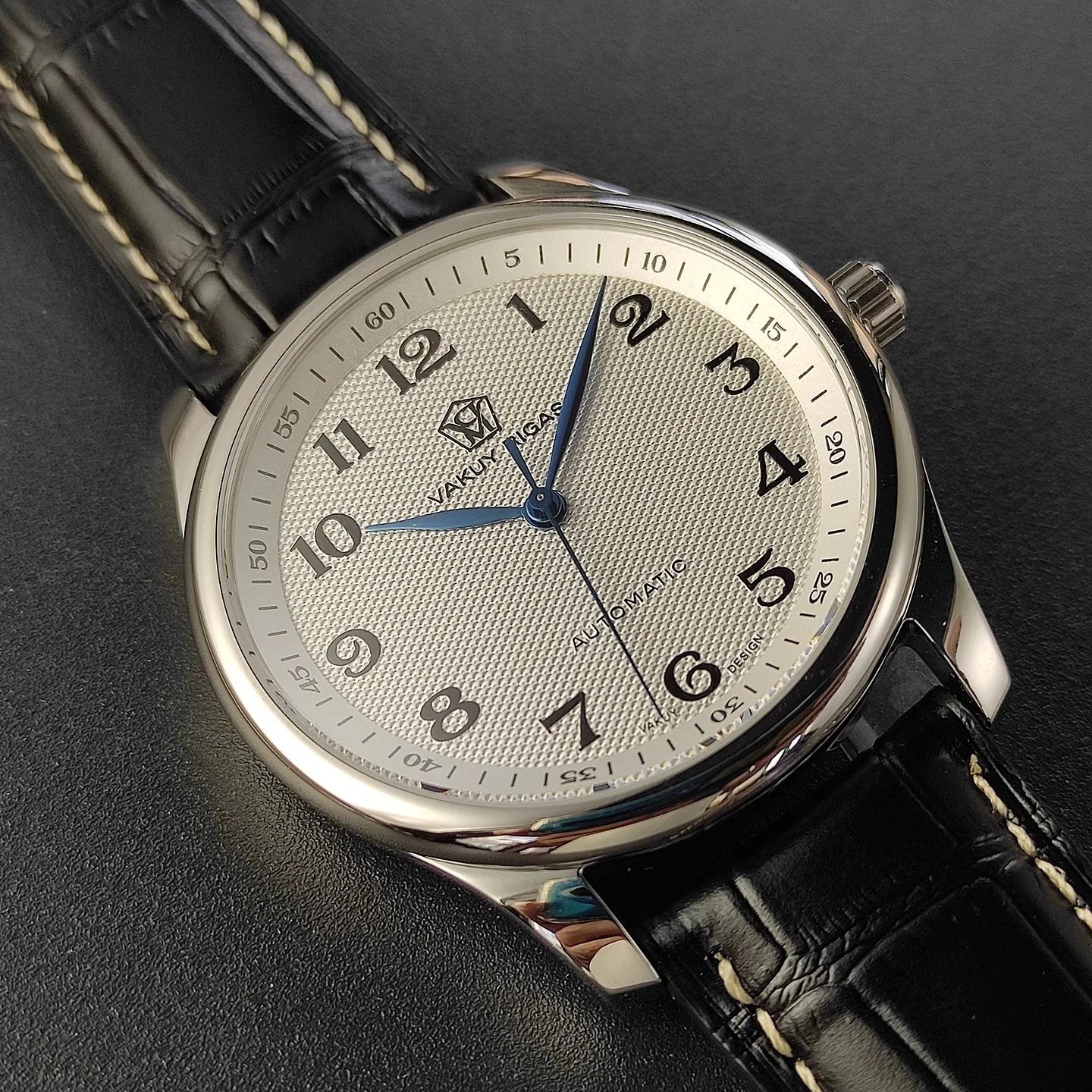 Vakuy Automatic Mechanical Watch Man's Business Auspicious Face Seagull ST2130 Movement Blue Pointer Waterproof Men's