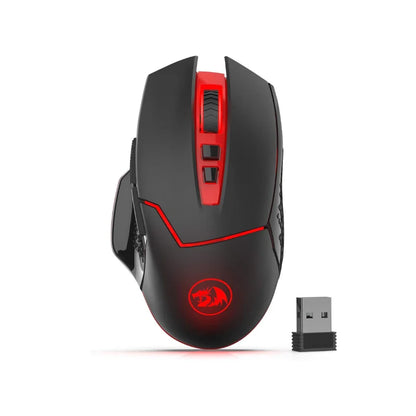 Redragon M690-1 Wireless Gaming Mouse 2.4GHz, 2400 DPI Ergonomic Gaming Mouse with 8 Programmable Buttons, 5 Adjustable DPI & 2 Side Buttons