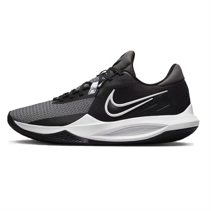 Nike Precision 6 – pohodlné a univerzální nízké basketbalové boty pro muže v černé barvě IO7605-040