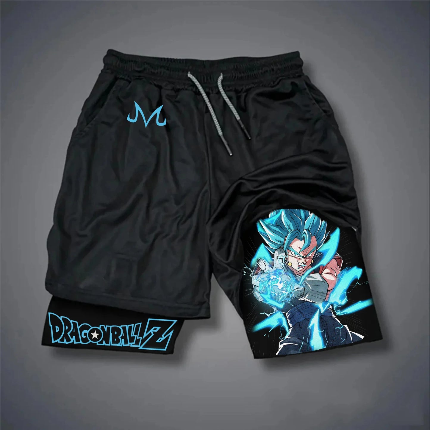 Dragon Ball Anime Goku Double-Layer Shorts 2026 American Sporty Summer Men's Loose Breathable Pants