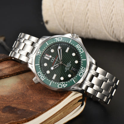 DWAYNE CAMPBELL Top-Luxus-NH35-Automatikuhr für Herren, mechanisch, Keramiklünette, wasserdichte klassische Business-Armbanduhr