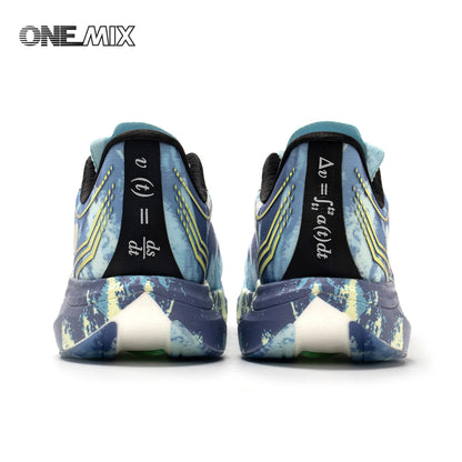 ONEMIX New Nylon Carbon Board Marathon Running Racing Shoes Shock-Absorbing Professional Stable Support Ultra-Light Rebound Sneakers