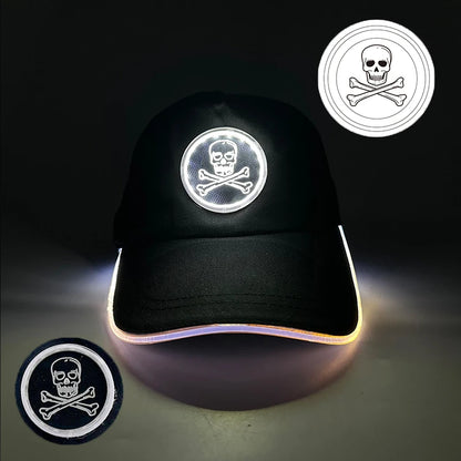 Модерна светеща бейзболна шапка с LED осветление, хип-хоп шапка за бар и клуб, флуоресцентна шапка за мъже и жени, DJ танци, парти аксесоари и костюм costume