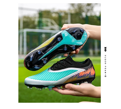 New Men Football Boots Shoes Match Training Soccer Shoes Non-Slip Cleats Long Spikes FG Ultralight Outdoor Sneaker Drop Shipping