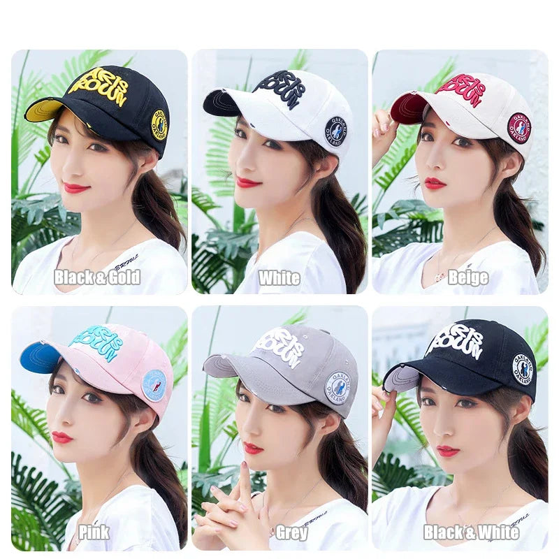 Modna czapka baseballowa do sportu na świeżym powietrzu, unisex, dla mężczyzn i kobiet, z uniwersalnym haftem literowym, regulowana czapka typu snapback