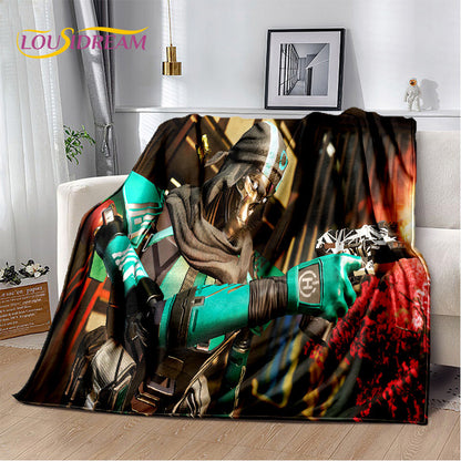 Apex Legends Game Gamer Cartoon Soft Plush Blanket,Flannel Blanket Throw Blanket for Living Room Bedroom Bed Sofa Picnic Cover