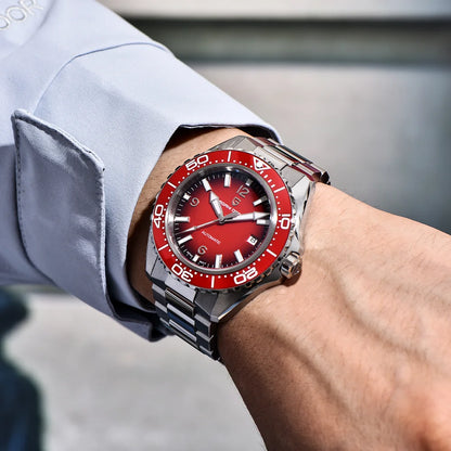 Pagani Design Top Brand New Men's Mechanical Watch Luxury Sapphire Stainless Steel 100m Waterproof Ceramic Bezel Automatic Watch