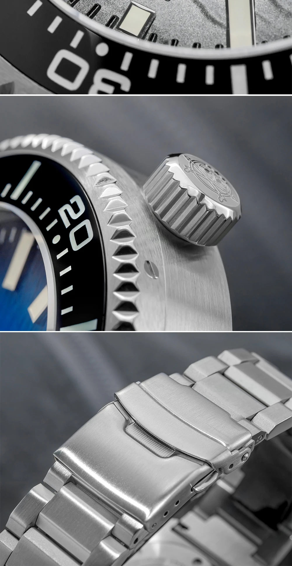 ADDIESDIVE new men's watch sapphire gradient dial BGW9 luminous Japanese 8215 mechanical watch 1000m waterproof watch AD2545