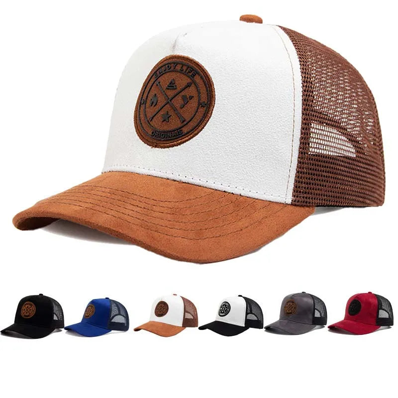 Hot selling high quality Mesh Baseball Cap unisex Fashion Casual Breathable Letter Icon Hip Hop Trucker Cap Outdoor Sport DadHat