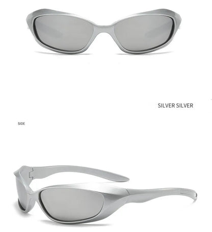 KLASSNUM Y2K Punk Sports Sunglasses For Men Women Future Sense Sun Glasses Brand Designer Party Anti UV400 Fashion Goggle New
