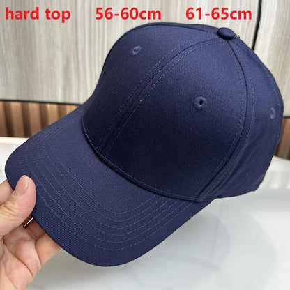 Bejzbol kape za muškarce s velikom glavom, za žene, XXL, prevelike, visoke krune, podesive, jednobojne, s kopčom (snapback), 56-60 cm, 60-65 cm