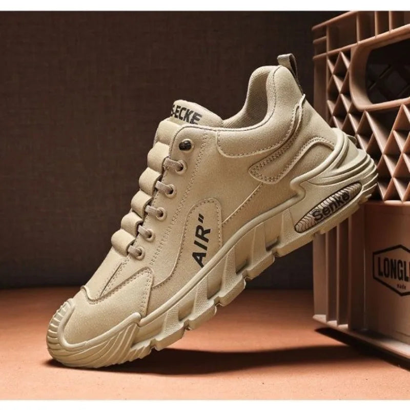 2025 Fall Fashion Men's Casual Shoes Black Simple Breathable Board Shoes Wearable and Comfortable  EVA Jogging Shoes