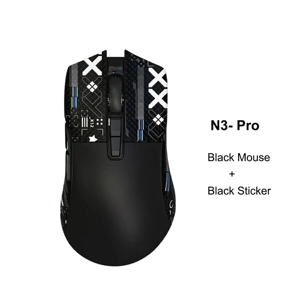 MOTOSPEED Darmoshark N3 Pro Wireless Gaming Mouse, Tri-Mode Bluetooth Gaming Mouse with PAW3395 Sensor, 8K Polling Rate, 26,000 DPI, Rechargeable Ergonomic Gaming Mouse