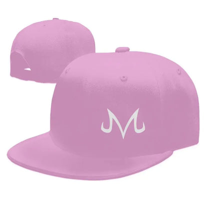 Majin Buu Print Baseball Cap Hip Hop Flat Bill Caps Unisex Adjustable Snapback Caps Skateboard Hats Trucker Hat