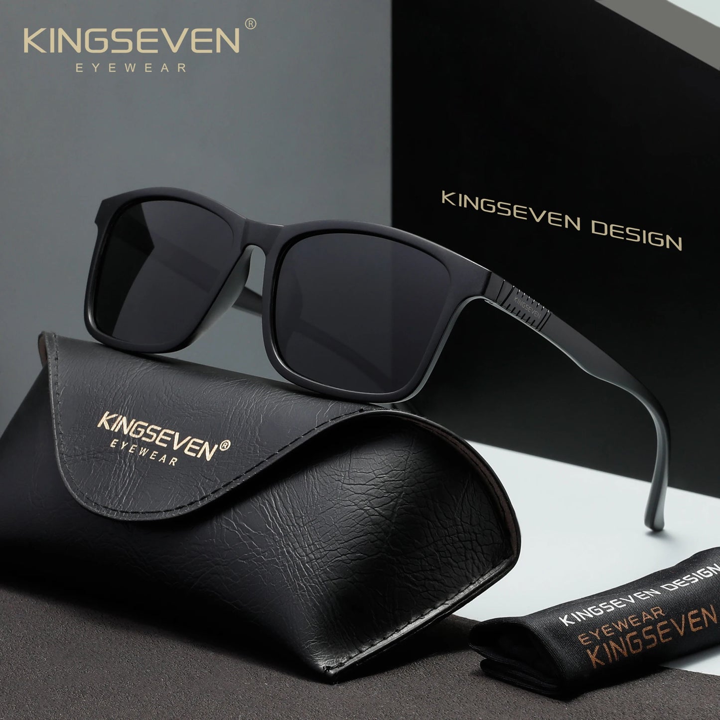 KINGSEVEN Sunglasses Men Women Polarized UV400 Driving Anti-glare Fashion Glasses Outdoor Sports Causal Driving Eyewear Frames