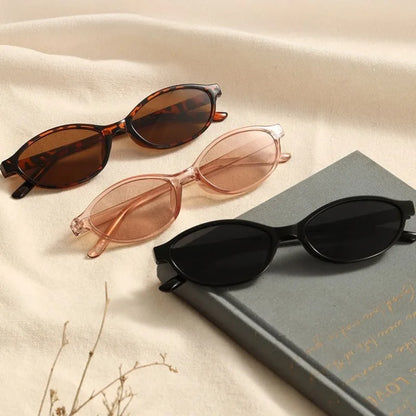 New Fashion Leopard Cat Eye Oval Women's Sunglasses Sunscreen Sun Glasses Female Retro Colorful Eyeglass UV Shade Glasses