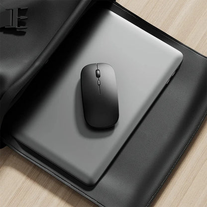 Rechargeable Wireless Mouse Bluetooth 2.4GHz Dual Mode, Silent Ergonomic Wireless Mouse with Adjustable DPI, USB Rechargeable Mouse for PC, Laptop, Mac & Tablet