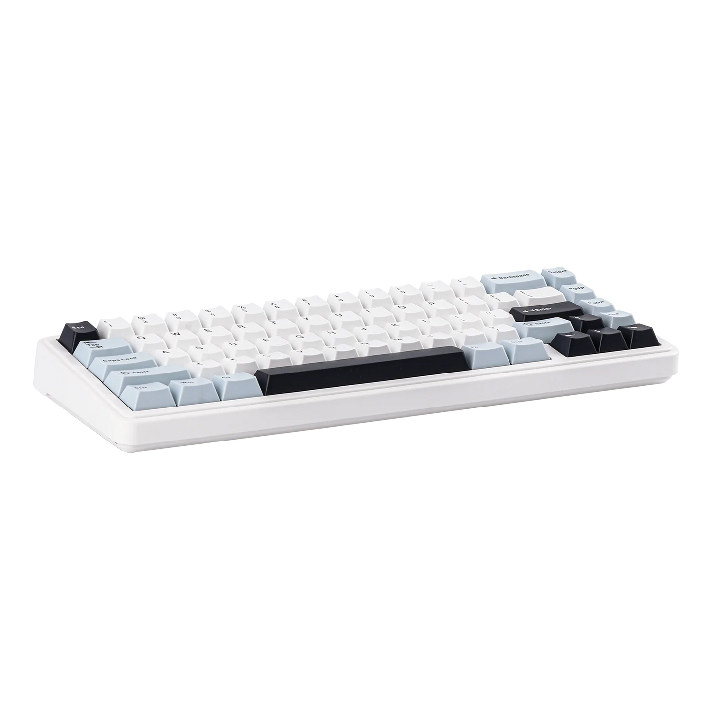 Teclado mecânico EPOMAKER x AULA F65 com layout 65%, hot-swap, montagem gasket e ligação com fios/Bluetooth/2.4G sem fios para Mac/Win