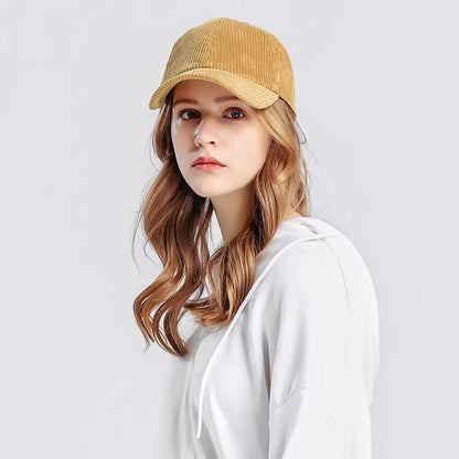 Unisex kordbársony baseball sapka, állítható napellenző sapka, hiphop sapka, férfiaknak