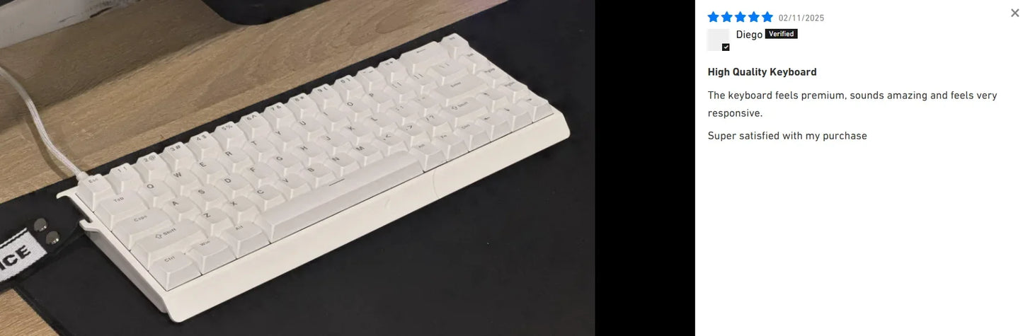Teclado Gaming MCHOSE ACE 68 com Switches Magnéticos Hall Effect, Rapid Trigger, RGB Programável, 8K Hz, DKS/MT/TGL/RS/SOCD