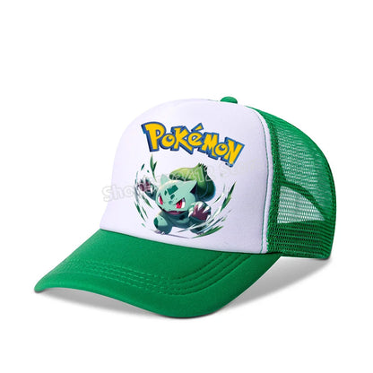 Pokémon baseball sapka Pikachu Charizard Gengar anime csúcsos sapka gyerek felnőtt nyári szabadtéri sport sapkák fiú alkalmi divat sapka ajándék