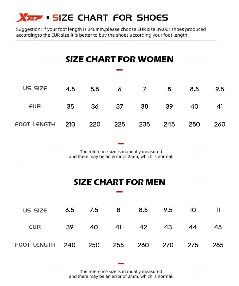 Xtep 2000km 5.0 Running Shoes Soft Universal Sneakers Cushion Durable Jogging Wear-Resistant Lightweight Shoes 874119110023